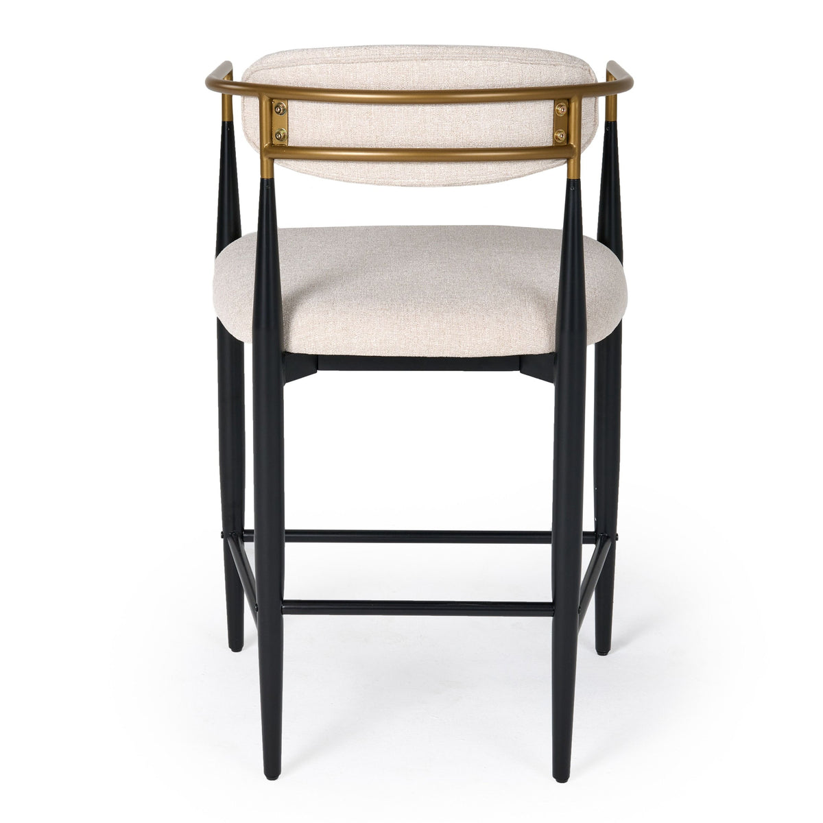 Nicole Medium Grey/Gold & Black Counter Chair