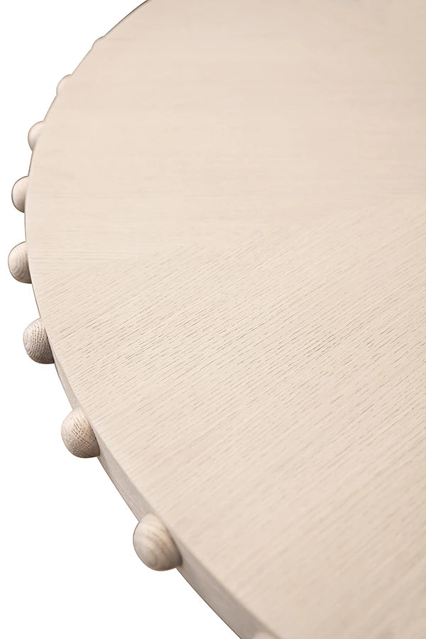 Reef 61" White Oak Round Dining Table