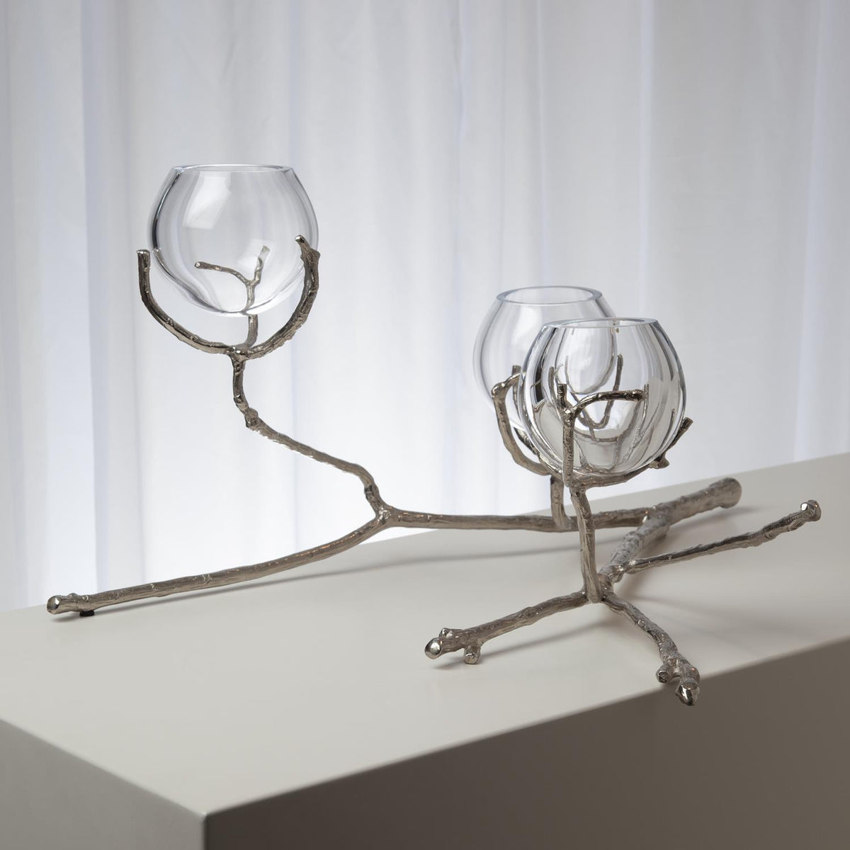 Twig Nickel 3 Vase Holder