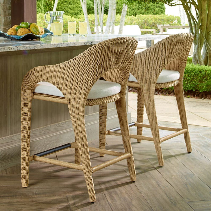 Avenue White All Weather Outdoor Counter Stool