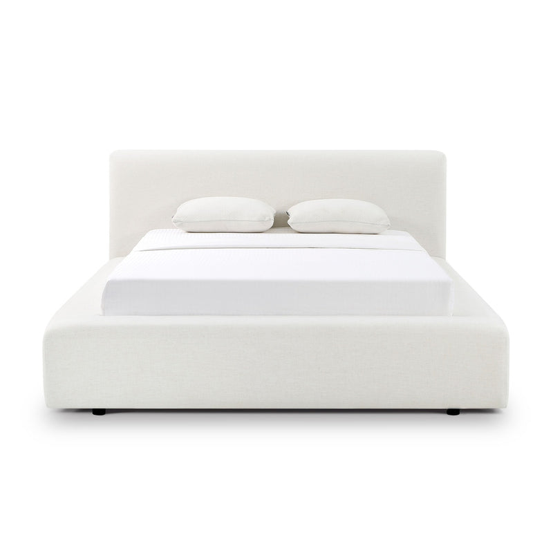 Aubrielle Cream Upcycled Linen Storage Bed