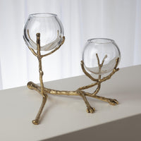 Twig 2 Vase Brass Holder