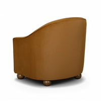 Catlyn Cognac Performance Velvet Accent Chair