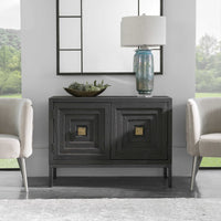 Bennett 2 Door Black Cabinet