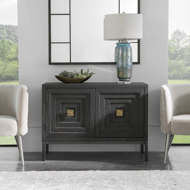 Bennett 2 Door Black Cabinet