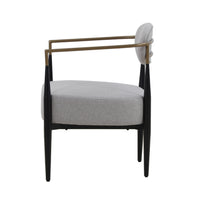 Carnaby Modern Grey & Gold Dining Chair