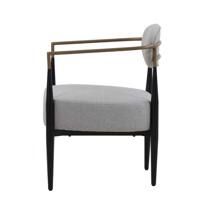 Carnaby Modern Grey & Gold Dining Chair