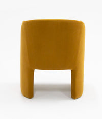 Akiko Modern Burnt Orange Fabric Dining Chair