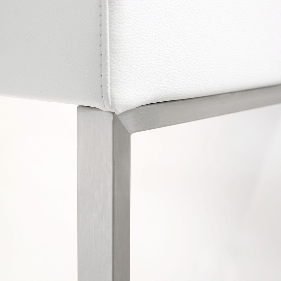 Moriah White Steel Barstools (Set of 2) - Luxury Living Collection