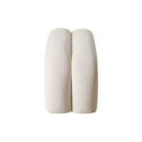 Lucien 56" Cream Performance Velvet Channeled Bench