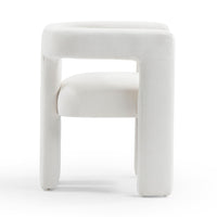 Sloane Bone White Fabric Chair