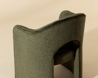 Anaya Rich Olive Upholstered Dining Armchair