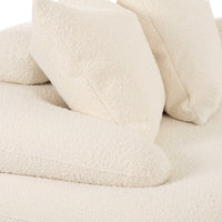Gracie 109" Cream Performance Boucle Modular Curved Sectional