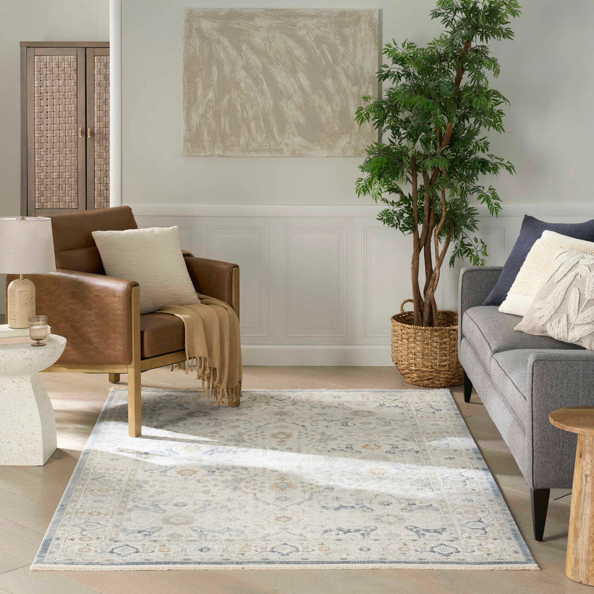 Isabeau Light Blue Area Rug