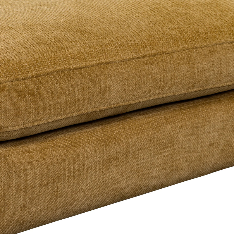 Aeliana Mustard Velvet Ottoman