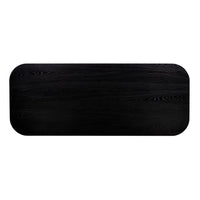 Brooke Black 106" Ash Wood Rectangular Dining Table