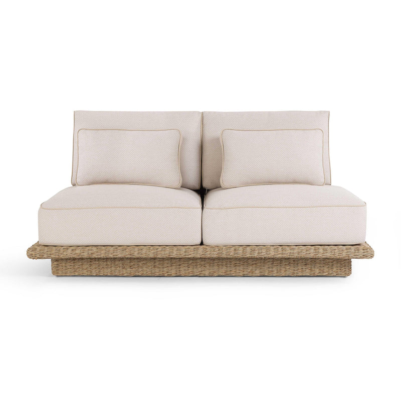 Mora 65" Cream Outdoor Sofa