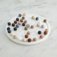 Privy Alabaster Multi Colour Solitaire Game Set