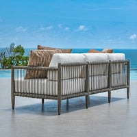 Clara 80" White & Grey Outdoor Sofa