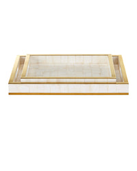 Theodora Mother of Pearl Tray (Set of 2)
