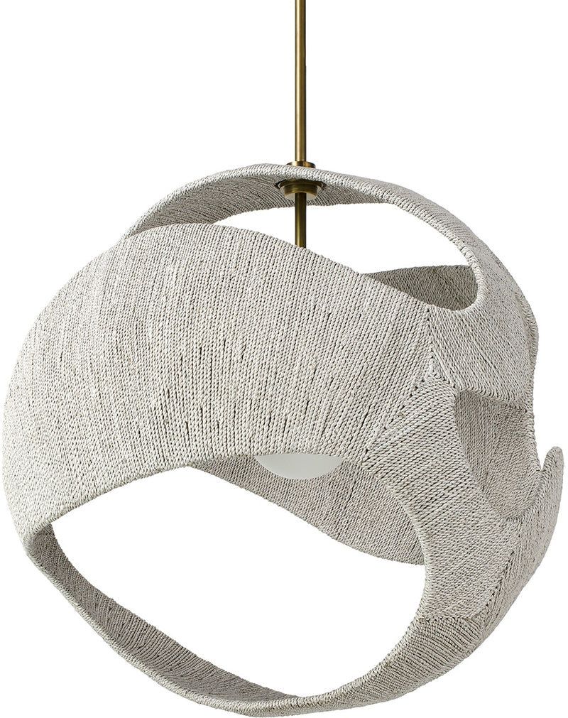 Corsica White & Gold Pendant (3 Sizes Abvailable)