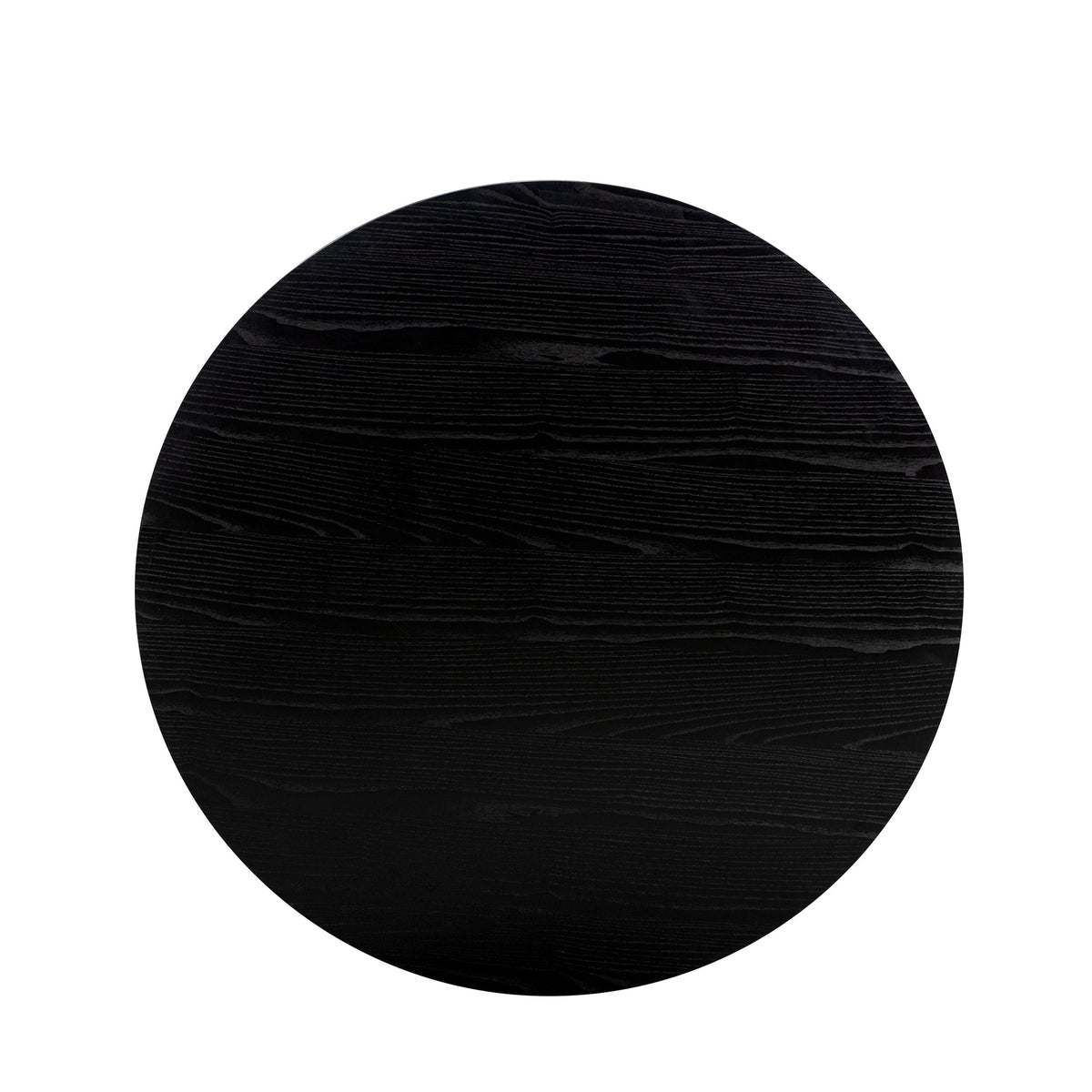 Brooke Black 48'' Ash Wood Round Dining Table