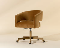 Claren Modern Gold Sky & Gold Desk Chair