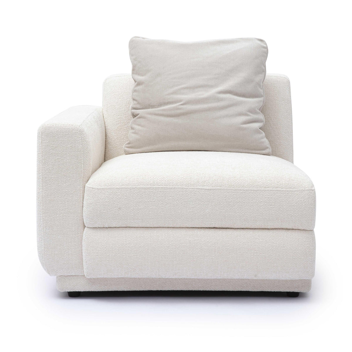 Arabella Cream Performance Chenille Modular LAF Corner Chair