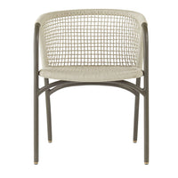 Enzo Buff Plain Weave Outdoor Dining Chair