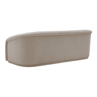 Gigi 90.6" Beige Performance Velvet Sofa