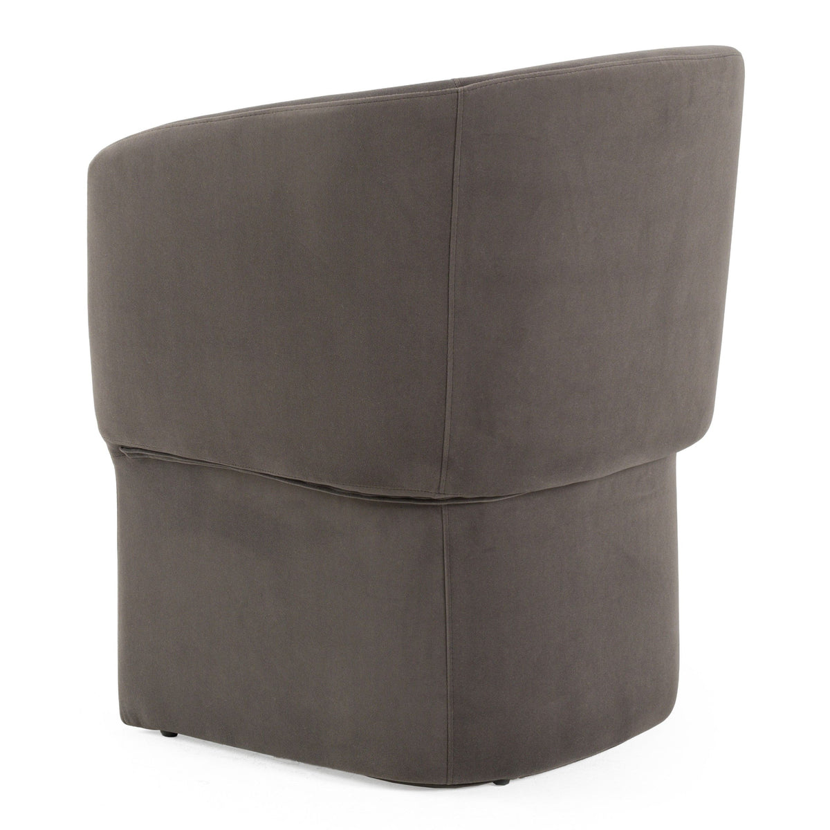 Mollie Modern Grey Velvet Dining Chair