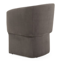 Mollie Modern Grey Velvet Dining Chair