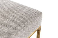 Leslie Modern Off-White & Gold Counter Stool