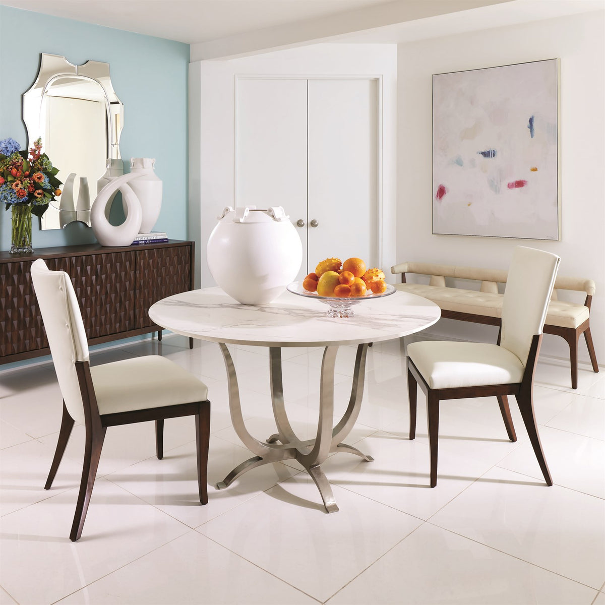 Loop Matte White Sculpture