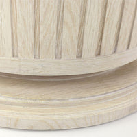 Alldonna White Washed Oak Round Dining Table