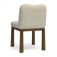 Tiara Cream Performance Basketweave Fabric Dining Chair