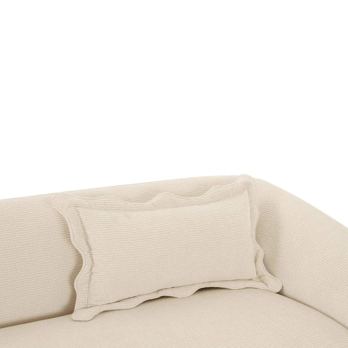 Lou 91.3” Sandstone Textured Performance Velvet Sofa
