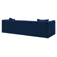Belgravia 90.6" Navy Performance Velvet Sofa