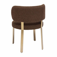 Havana Chocolate Brown Boucle Dining Chair