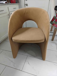 Digby Modern Tan Fabric Dining Chair
