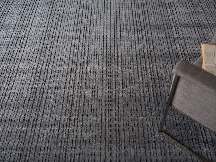 Rina Modern Grey Patterned Area Rug - Elegance Collection