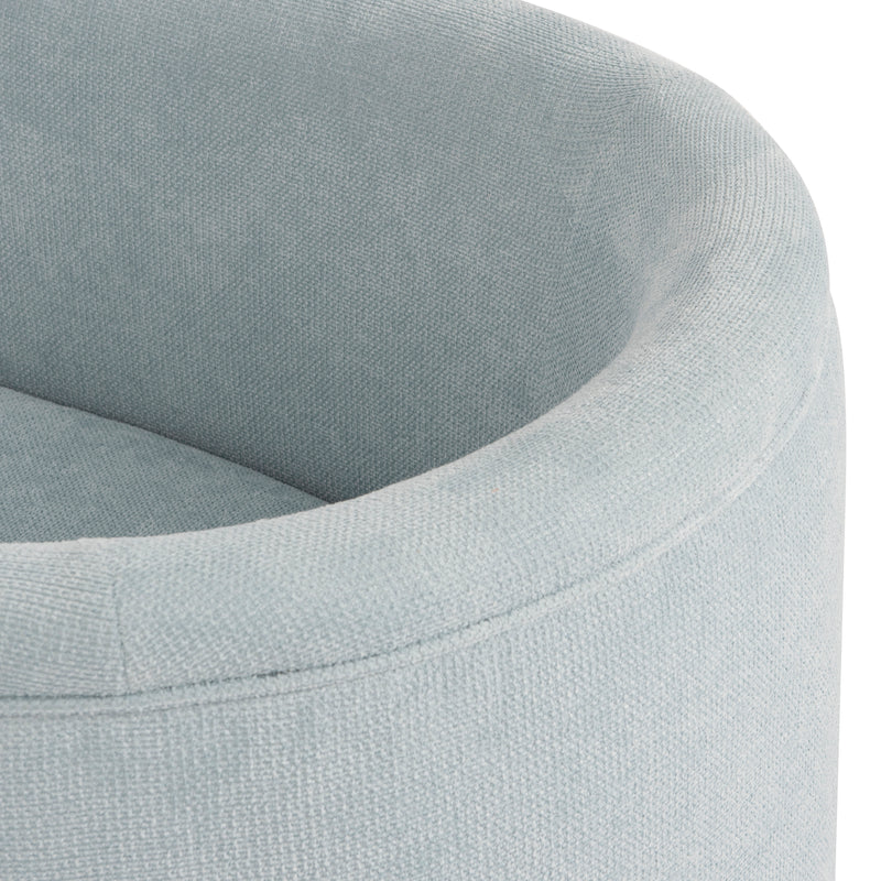Georgina Chenille Light Blue Accent Chair