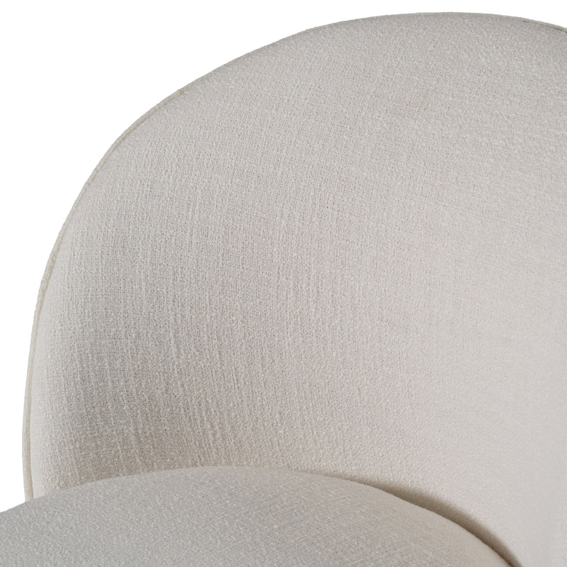 Bridget Modern White Swivel Dining Chair