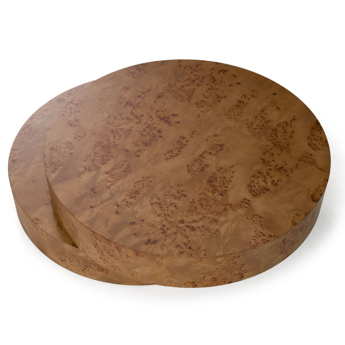 Mason 47" Modern Faux Burl Coffee Table