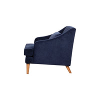 Brittlyn Navy Chenille Accent Chair