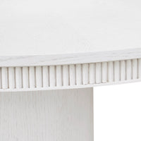 Taylore 48" Round White Glazed Dining Table