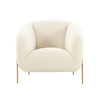 Katie Cream Shearling Accent Chair - Luxury Living Collection