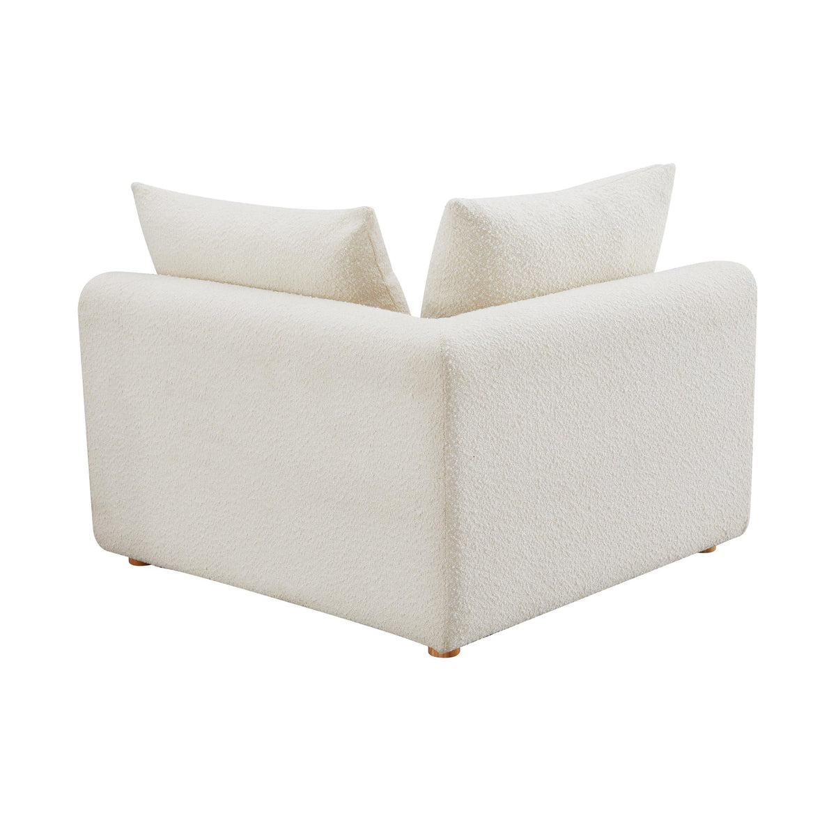 Karsyn 64" Plush Cream Performance Boucle Modular Corner Chair