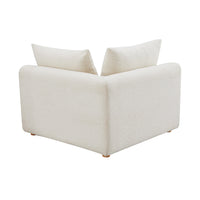 Karsyn 64" Plush Cream Performance Boucle Modular Corner Chair