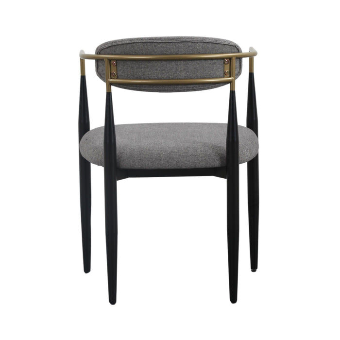 Nicole Medium Grey/Gold & Black Dining Chair